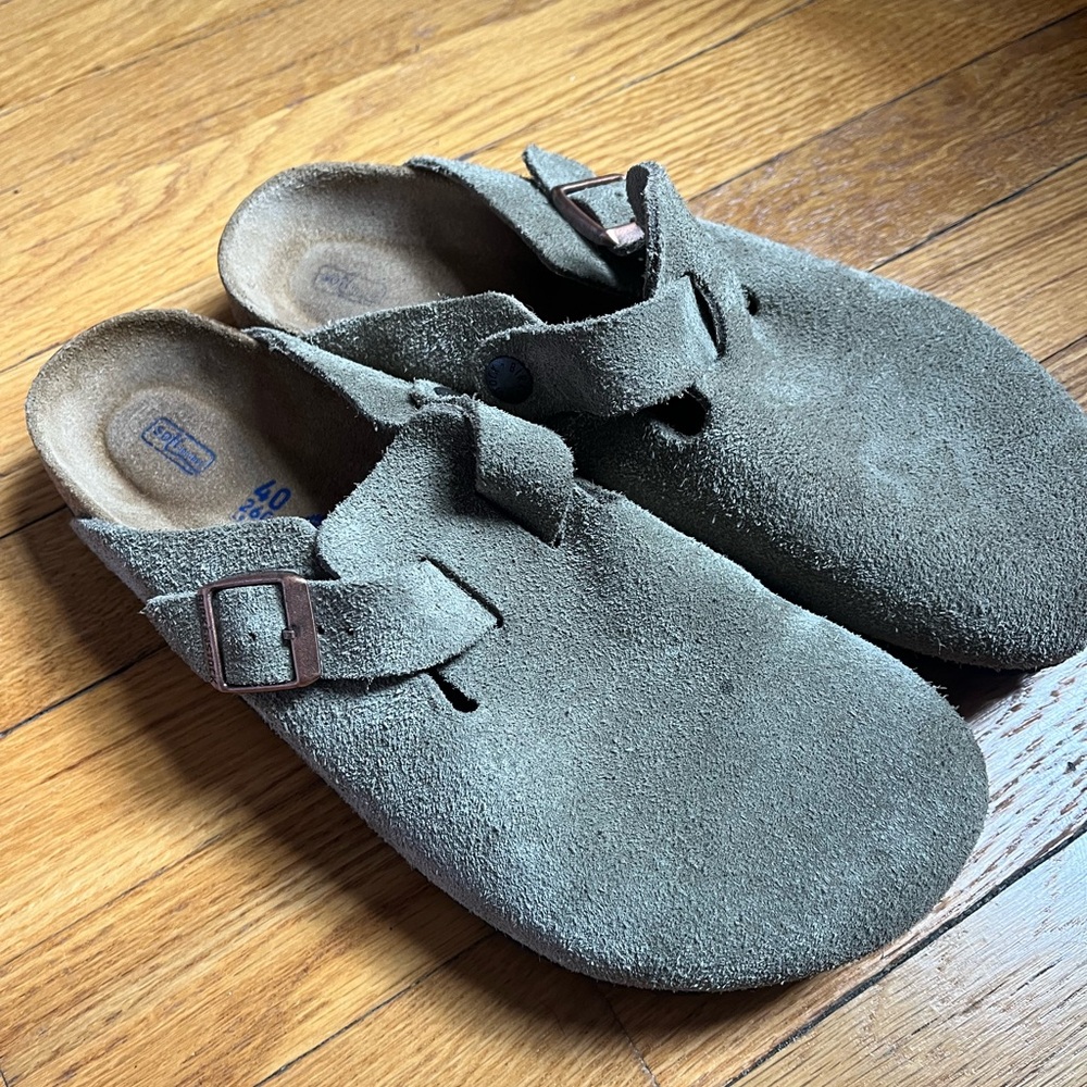 Birkenstock Boston Suede Leather